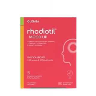 Olonea Rhodiotil Mood Up Bελτίωση Dιάθεσης, Συγκέντρωσης & Μνήμης 90κάψουλες
