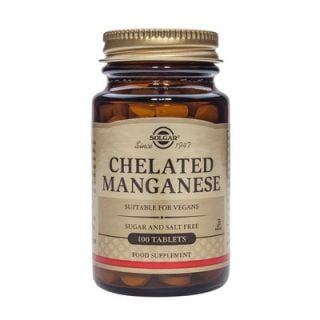 Solgar Chelated Manganese 8mg 100 Tabs