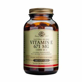 Solgar Vitamin E 1000IU 100 Softgels