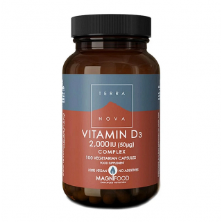 Terranova Vitamin D3 Complex 2000iu 50µg 100 Capsules 