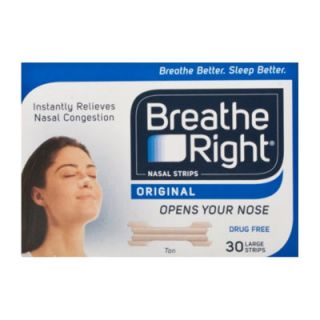 Breathe Right Nasal Strips Large Size 30 Items