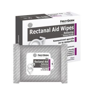 Frezyderm Renactal Aid Wipes 20 Cleansing Wipes for Hemorrhoids