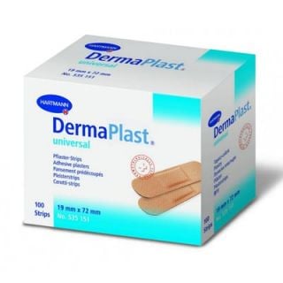 Hartmann Dermaplast Universal 19x72mm Adhesive Wound Pads 100 Items