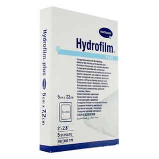 Hartmann Hydrofilm Plus 5x7,2cm Adhesive Transparent Pad 5 Items