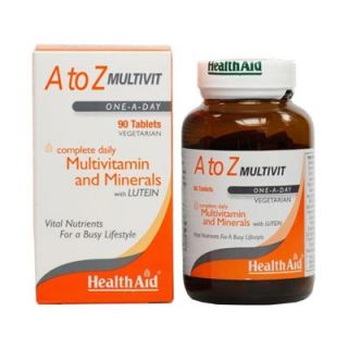 Health Aid A to Z Multivit - Lutein 90 Tabs Multivitamin