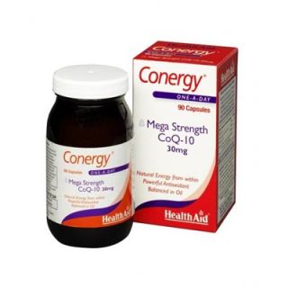 Health Aid Conergy CoQ10 30mg 90 Caps Toning