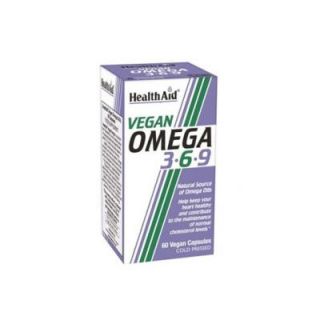 Health Aid Vegan Omega 3-6-9 60 Caps Fatty Acids