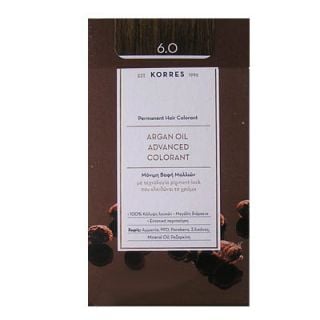 Korres Argan Oil Advanced Colorant 50ml Permanent Hair Colorant 6.0 Natural Dark Blonde