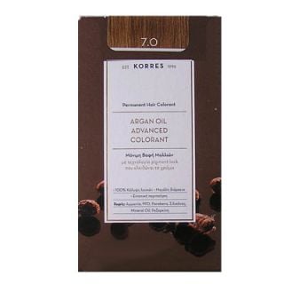 Korres Argan Oil Advanced Colorant 50ml Permanent Hair Colorant 7.0 Natural Blonde