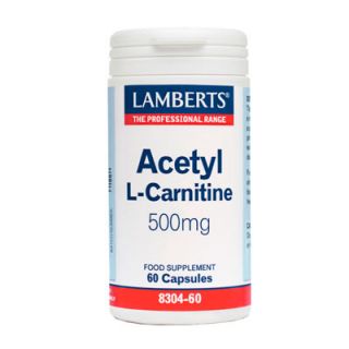 Lamberts Acetyl L Carnitine των 500mg 60 Caps