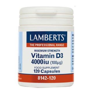 Lamberts Vitamin D3 4000iu 120 Caps