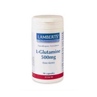 Lamberts L-Glutamine 500mg 90 Caps