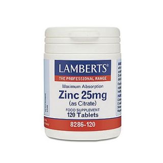 Lamberts Zinc 25mg Citrate 120 Tabs
