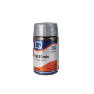 Quest Mega B Complex 50mg plus Vitamin C 1000mg 30 Tabs