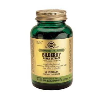Solgar Bilberry Berry Extract 60 Veg. Caps