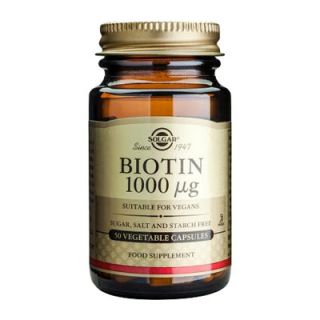 Solgar Biotin 1mg 50 Veg. Caps