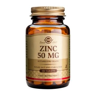 Solgar Zinc Gluconate 50mg 100 Tabs