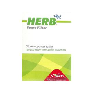 Herb Vican Spare Filter for Tobacco Pipe 24 Items