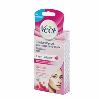 Veet Easy-Gelwax Face Strips 20