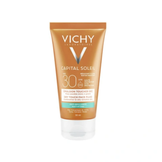 Vichy Capital Soleil Emulsion Anti-Brillance Toucher Sec SPF30 50ml Αντιηλιακό Γαλάκτωμα Προσώπου για Ματ Αποτέλεσμα