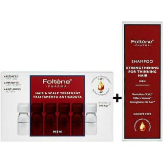 Foltene Pharma Promo Pack Θεραπεία Κατά της Τριχόπτωσης για Άντρες 12x6ml & Δώρο Αντρικό Σαμπουάν για Λεπτά & Αδύναμα Μαλλιά 200ml